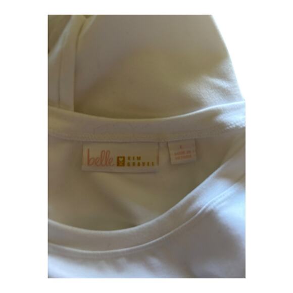 Belle by Kim Gravel White Tank Size L - Picture 3 of 3